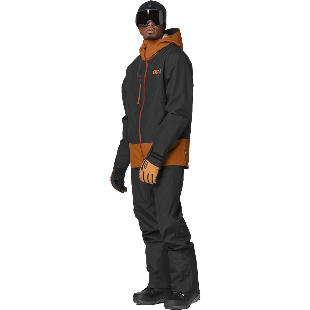 Picture Broader 3L Hardshelljacke Herren black chocolate