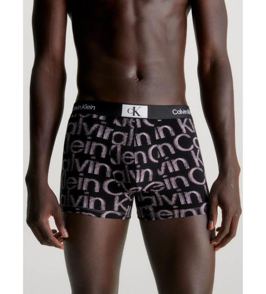 Pacote com 7 cuecas boxer Calvin Klein CK96 multicoloridas