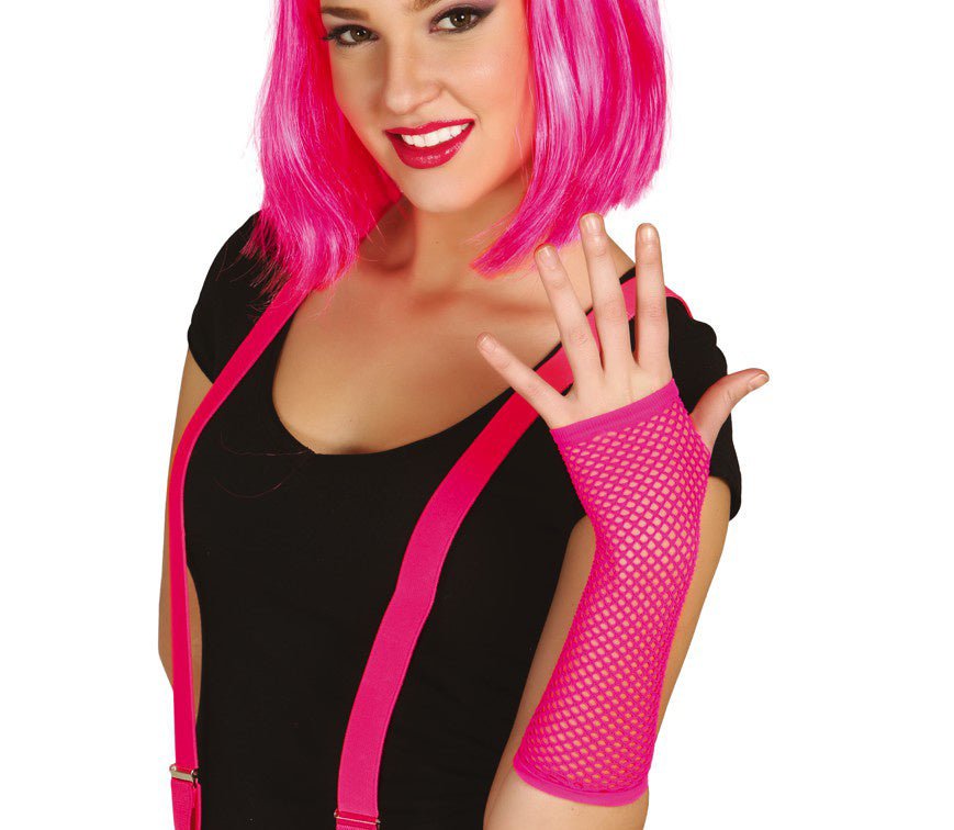 Handschoen Visnet Neon Fuschia
