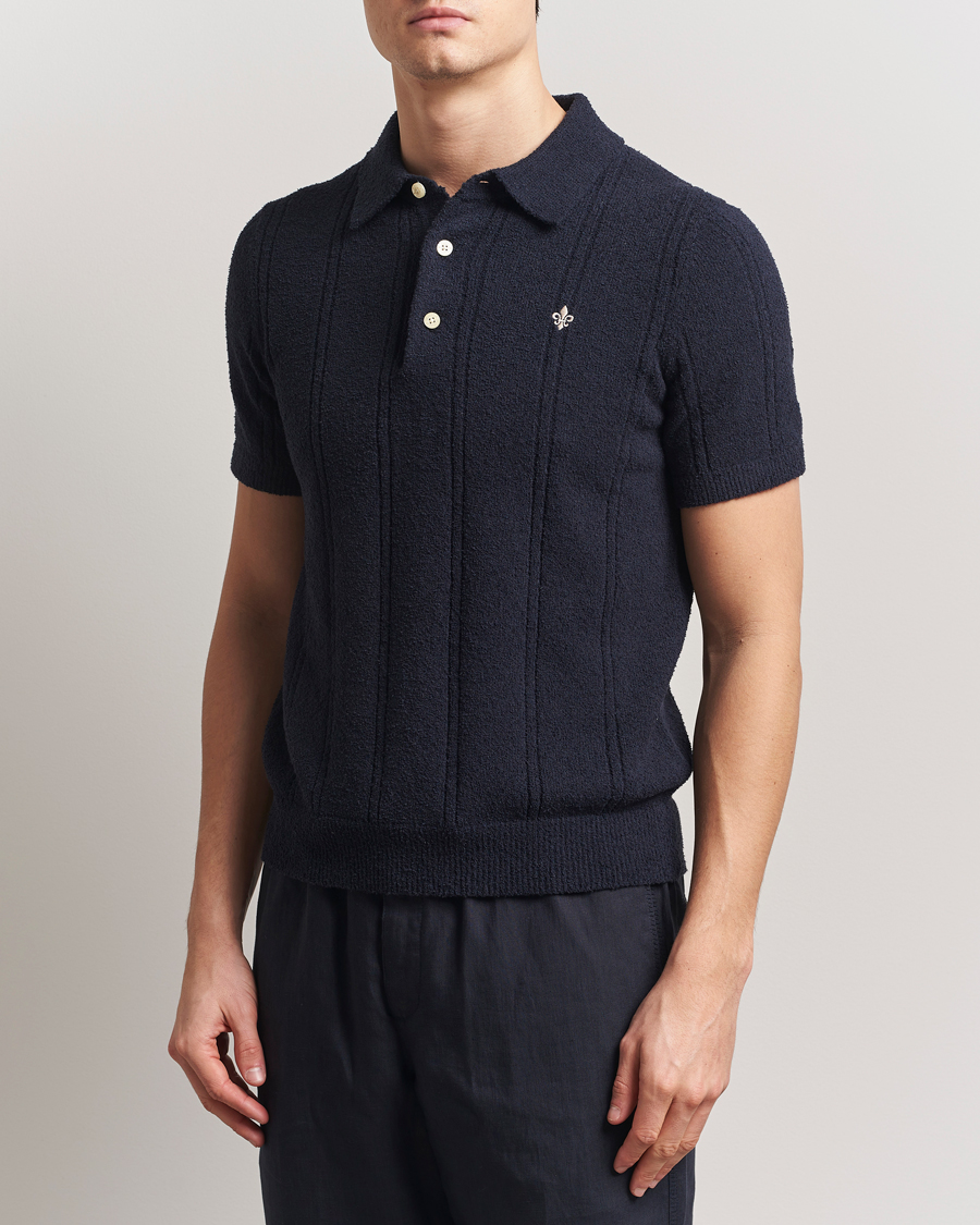 Morris Sandy Polo Shirt Old Blue