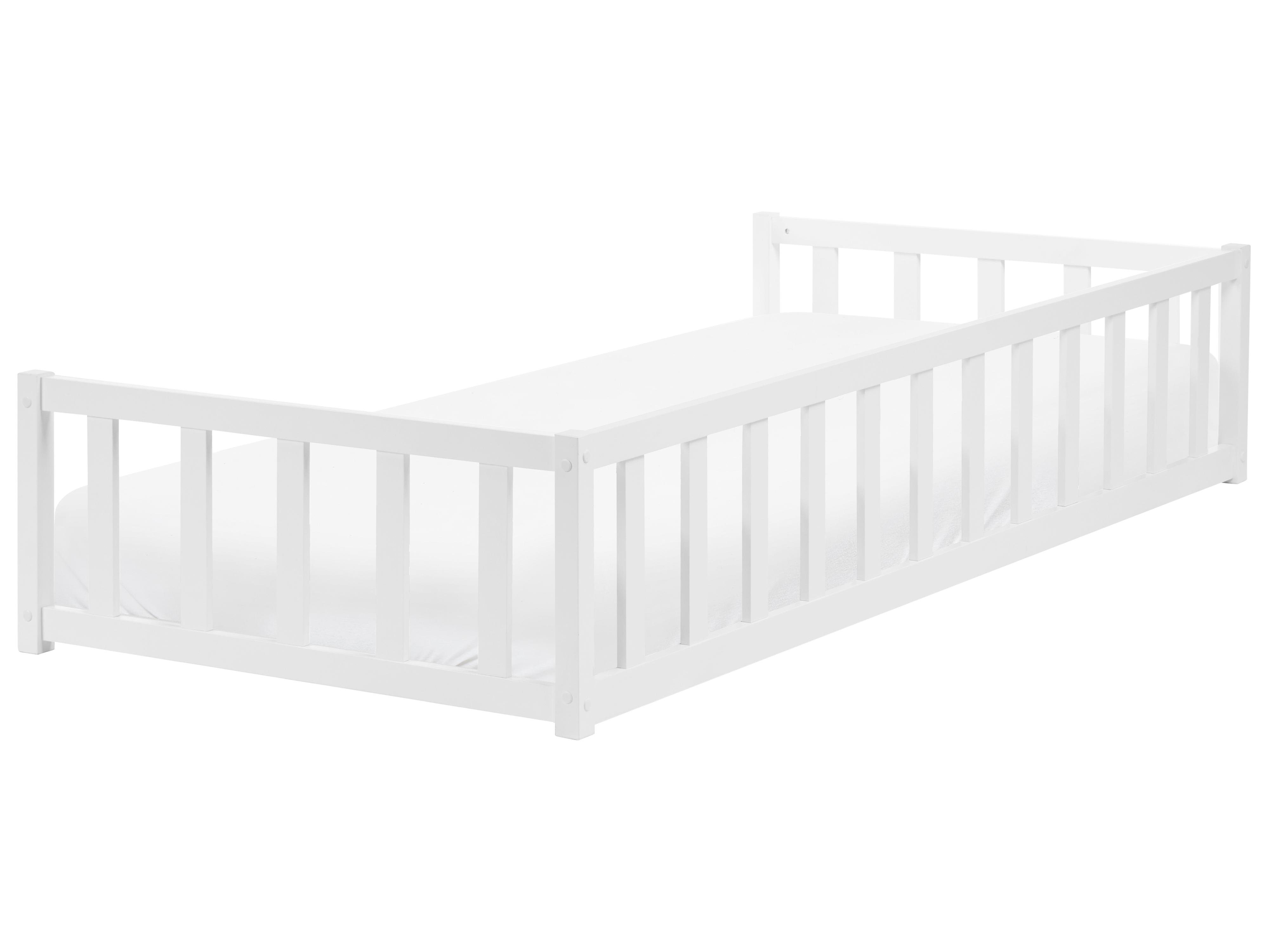 Kinderbed Dennenhout AURIBEAU 90 x 200 cm Wit