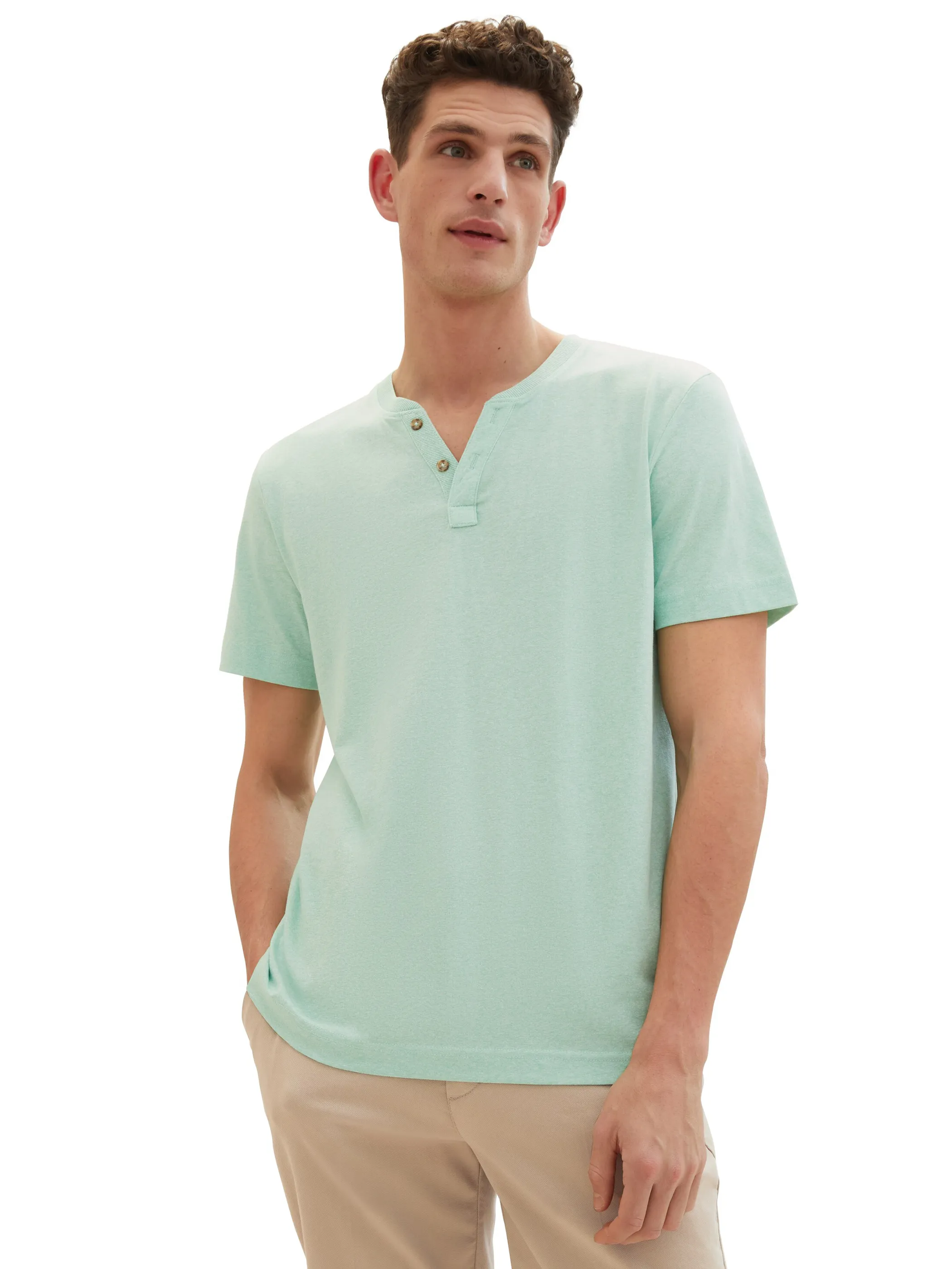 Herren Shirt mit Serafinoausschnitt