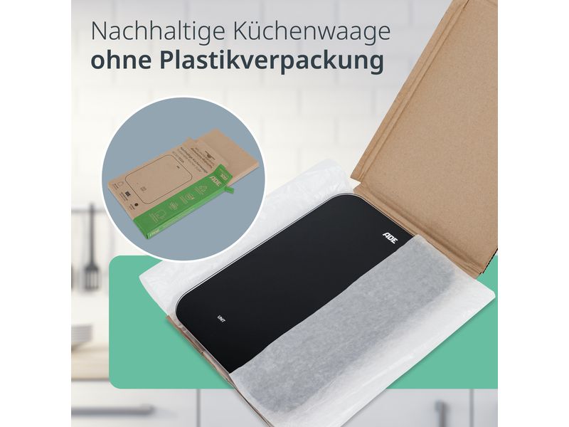 ADE Küchenwaage Tessa Schwarz Digitale Küchenwaage