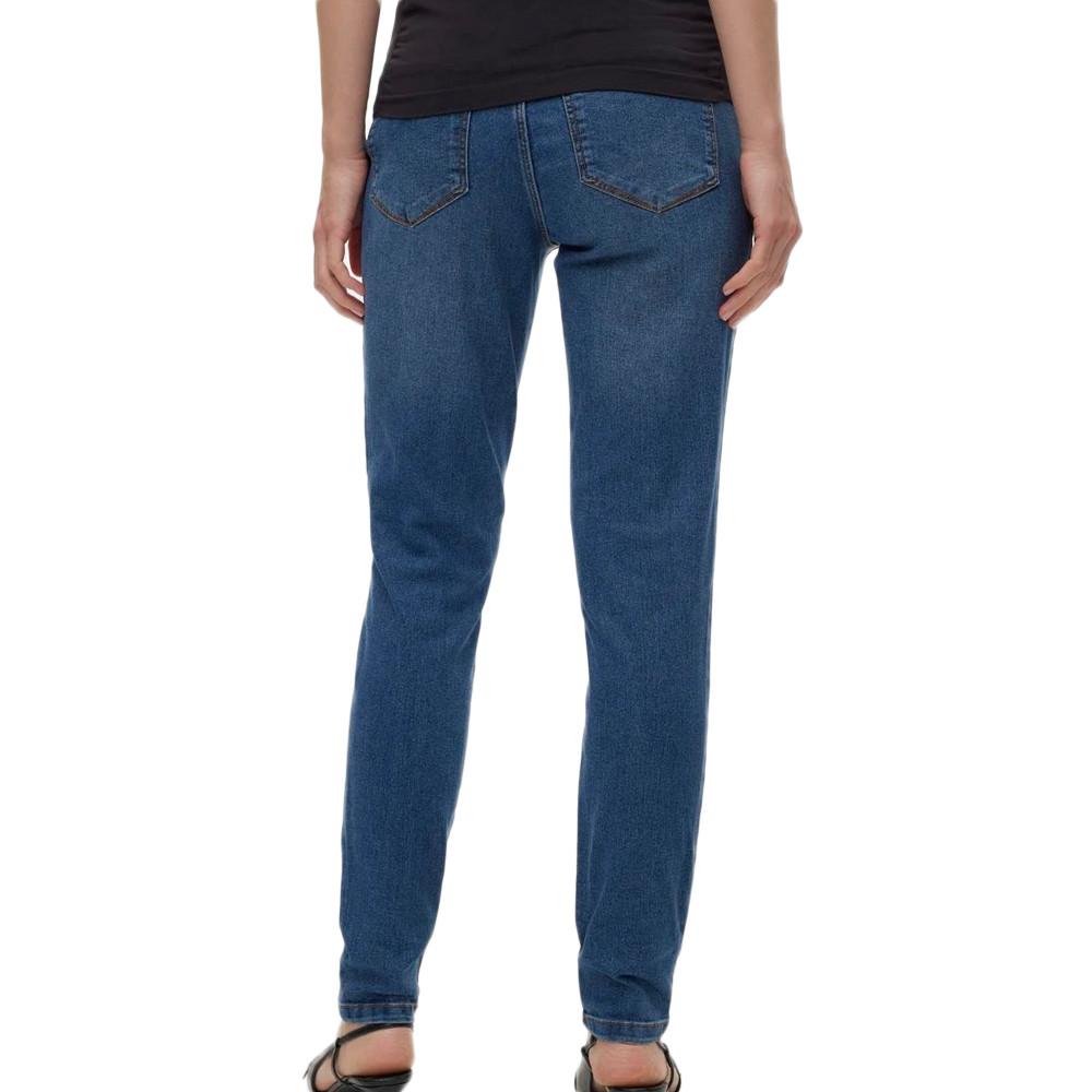 Mamalicious Jean de Grossesse Skinny Bleu Femme Mamalicious Mecho