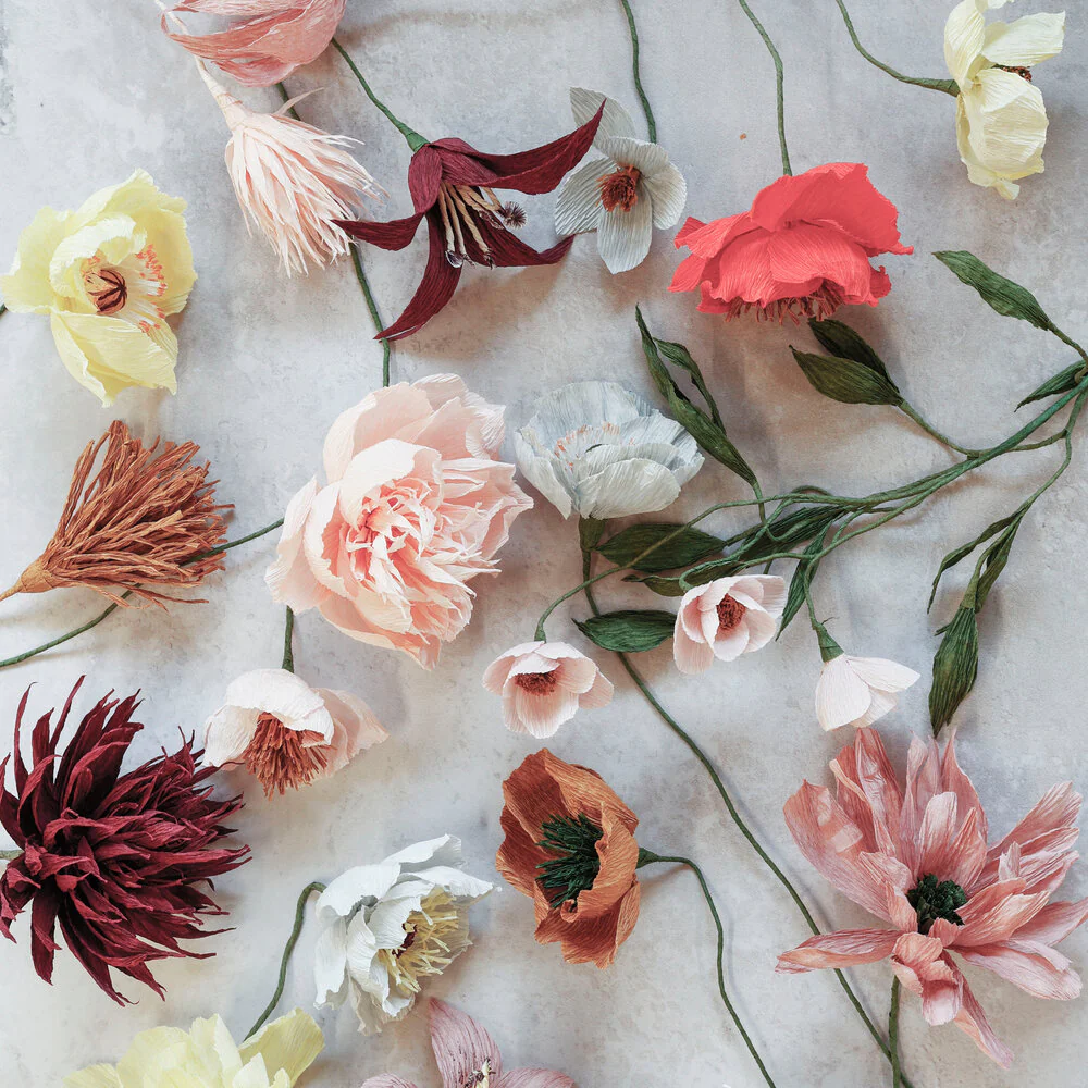 Kit Company  Crepepapir blomster kit