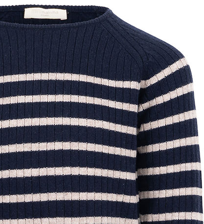 Minimalisma Bluse - Strik - Uld/Cashmere - Inspire - Dark Blue/H