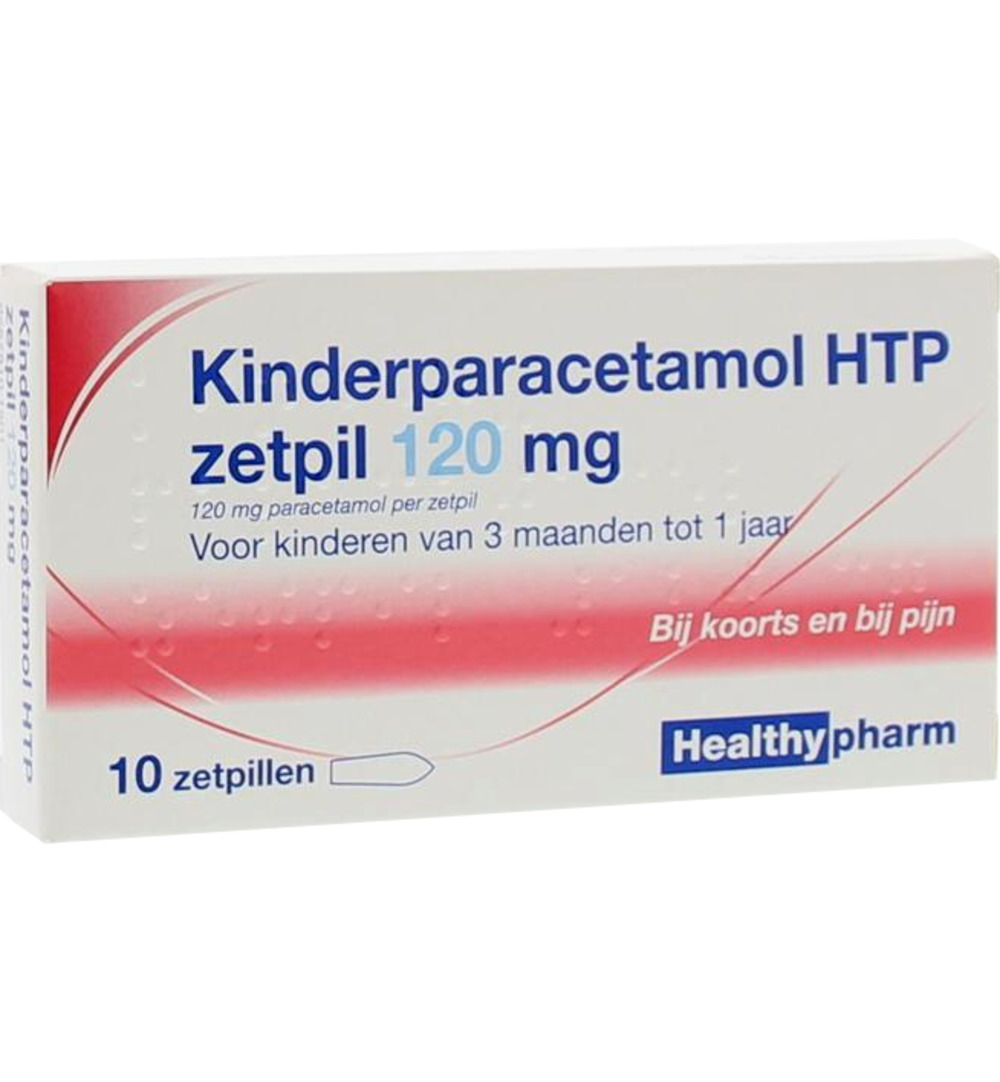 Healthypharm Paracetamol Kind 120mg (10 zetpillen)