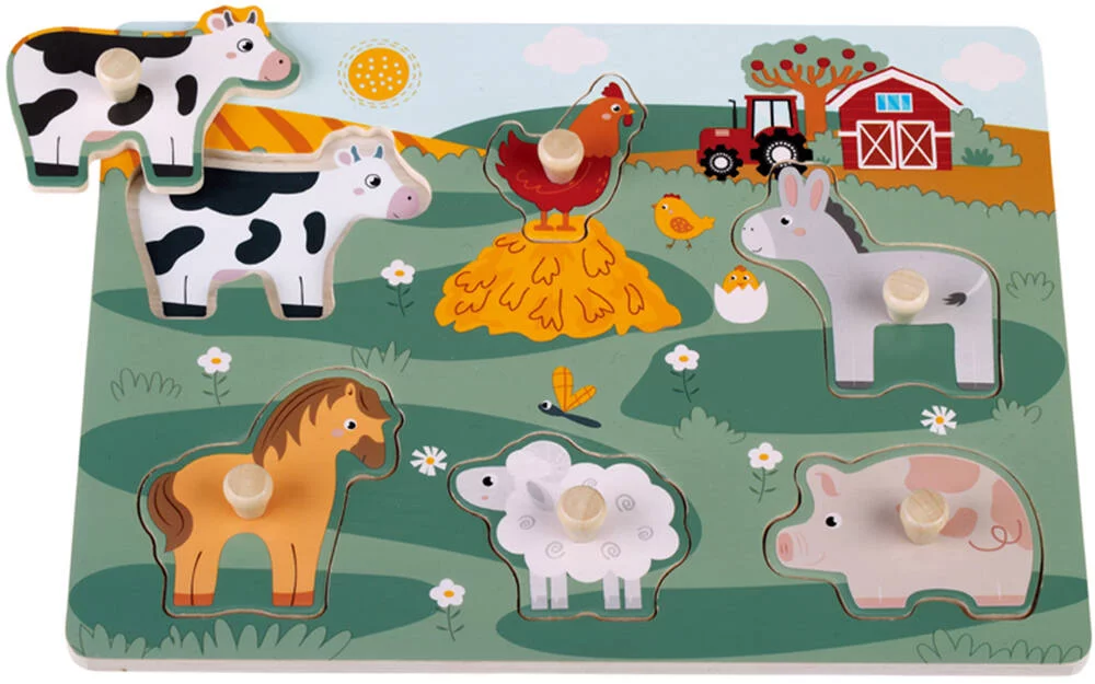 PUZZLE EN BOIS - LES ANIMAUX DE LA FERME