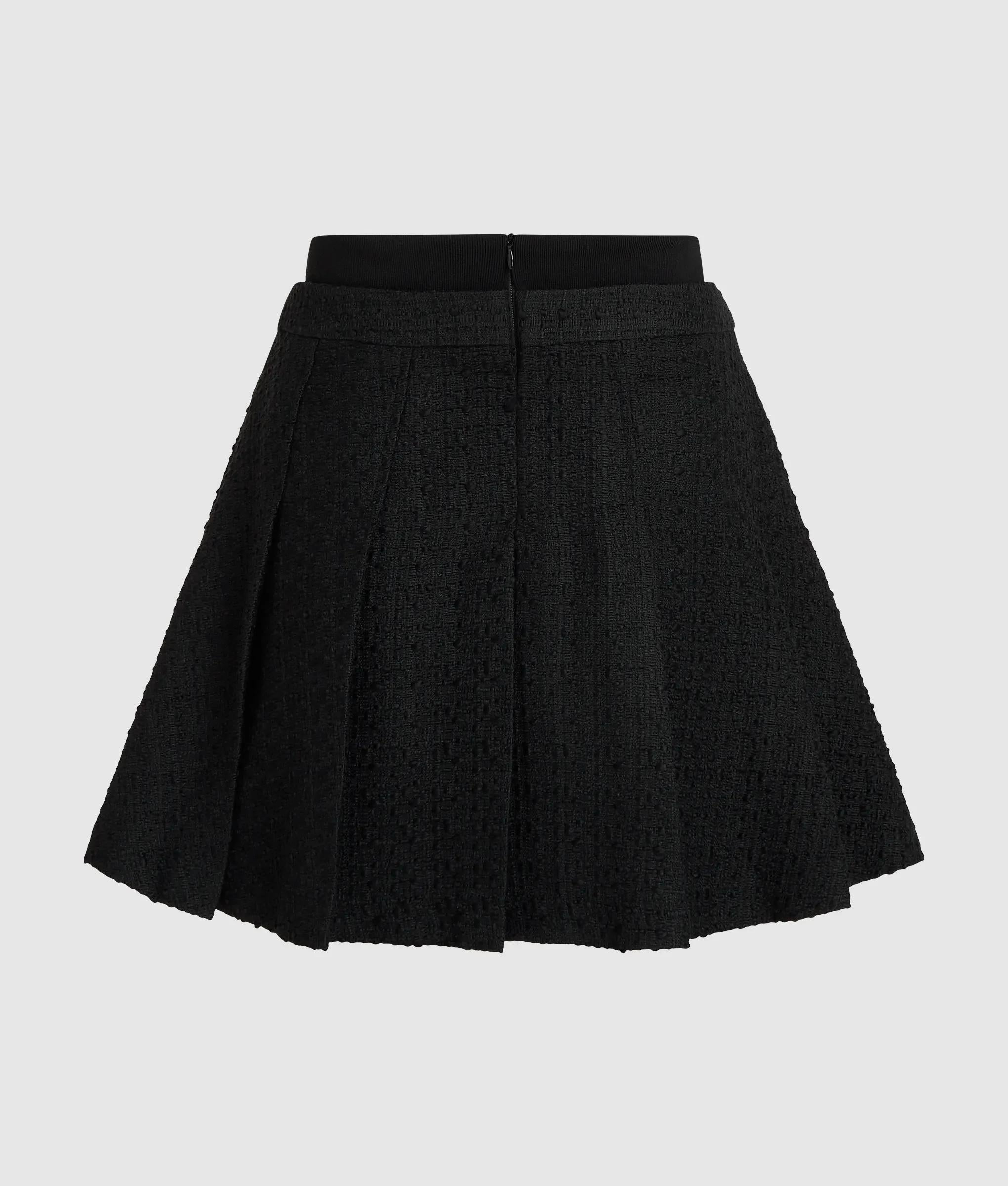 Geplooide rok van Ikon bouclé