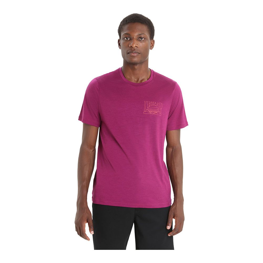 Icebreaker TECH LITE II - Tee-shirt Homme go berry