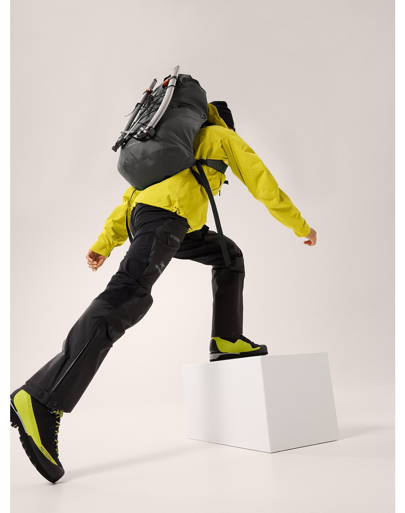Alpha Hybrid Pant Dame Black