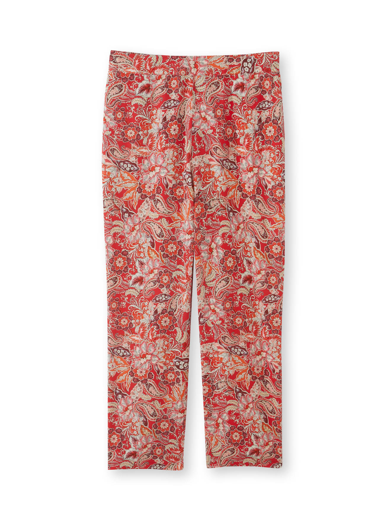 Pantalon élastiqué en tissu fluide