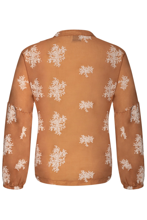 Kimara camel dames blouse