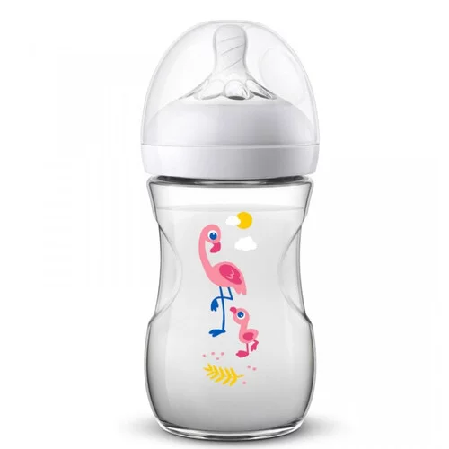 Natural Biberon Avent 1 Mois et + - Couleur : Flamand - 260 ml