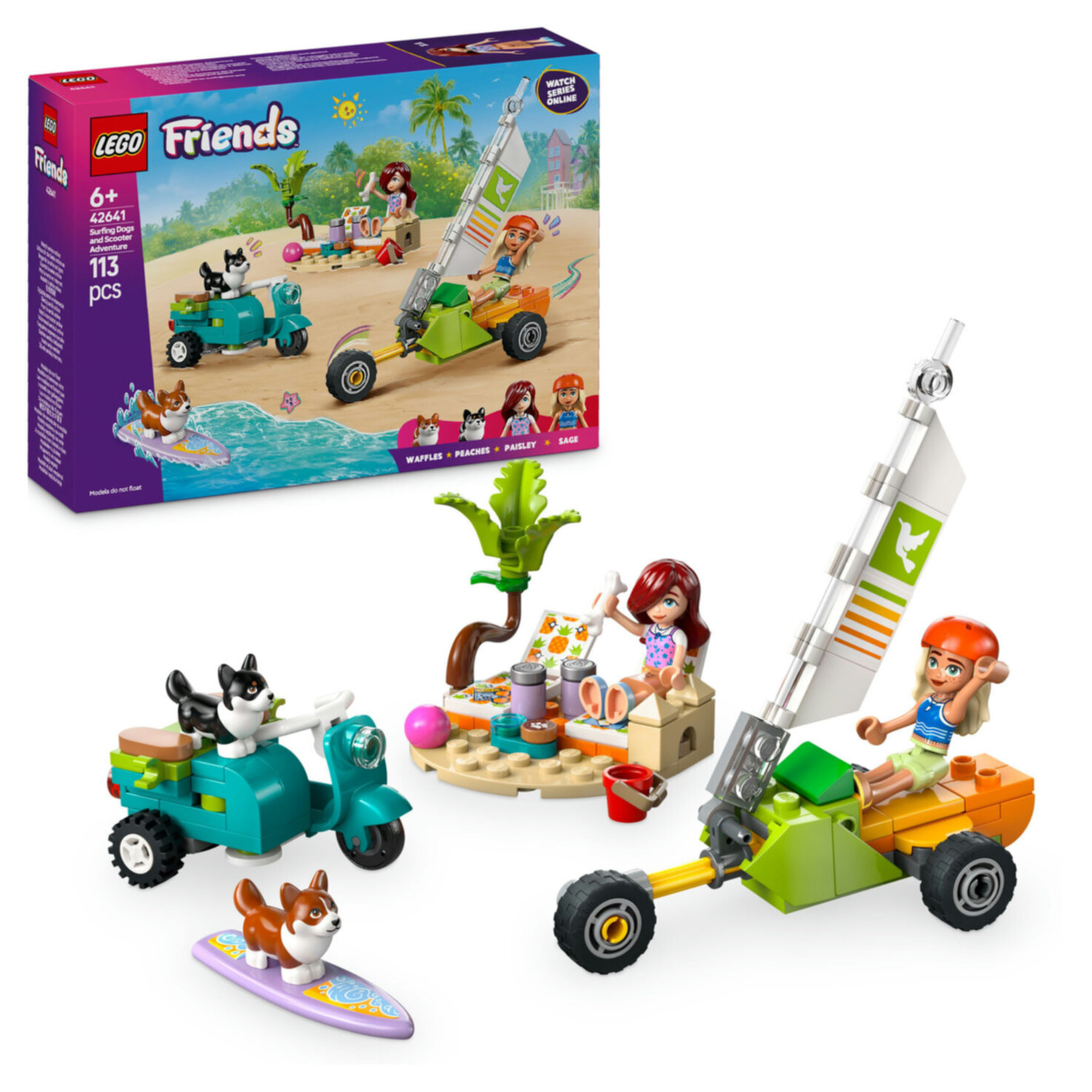 LEGO® Friends 42641 Strandabenteuer mit Hunden ab 6 Jahren