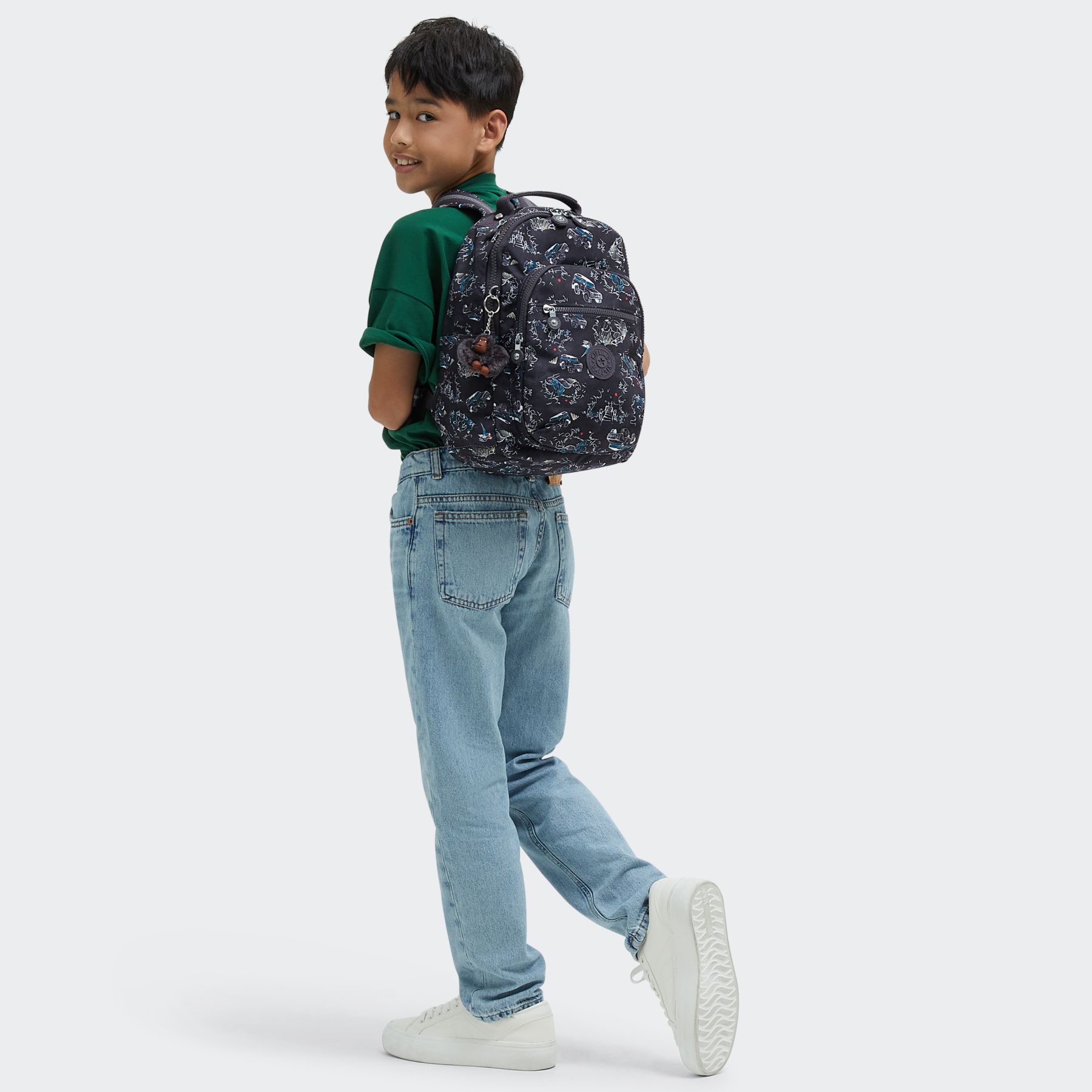 SEOUL S Petit Sac à Dos avec Compartiment pour Tablette - Jungle Fun Race