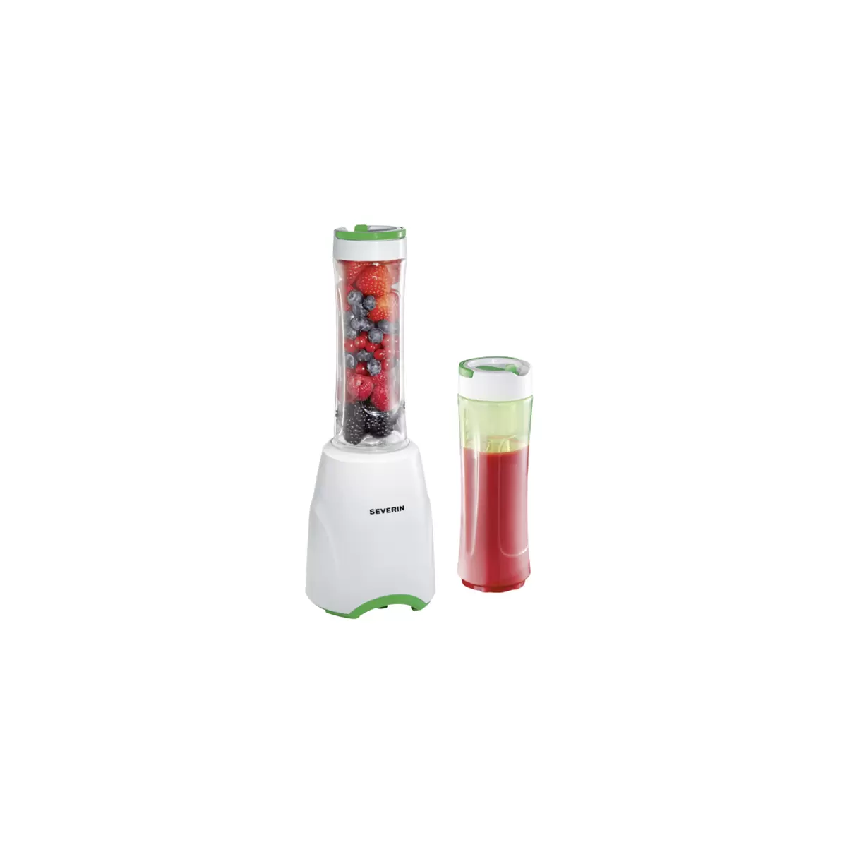 Smoothie Severin SM3735 Mix & Go grün,weiss