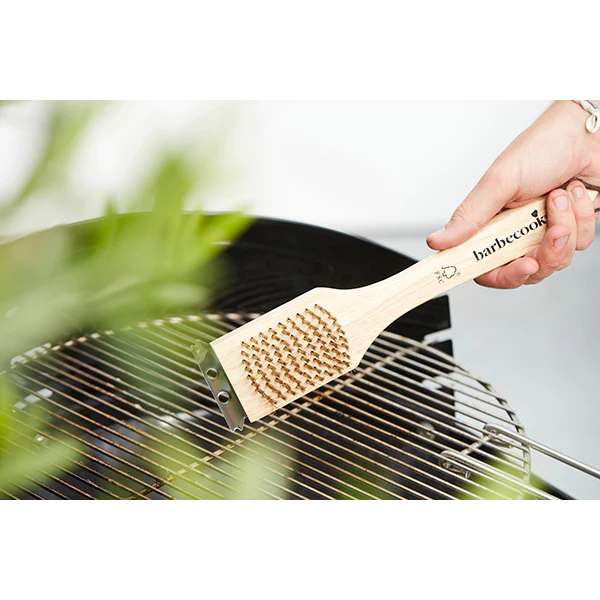 Brosse métallique en cuivre et bois Barbecook