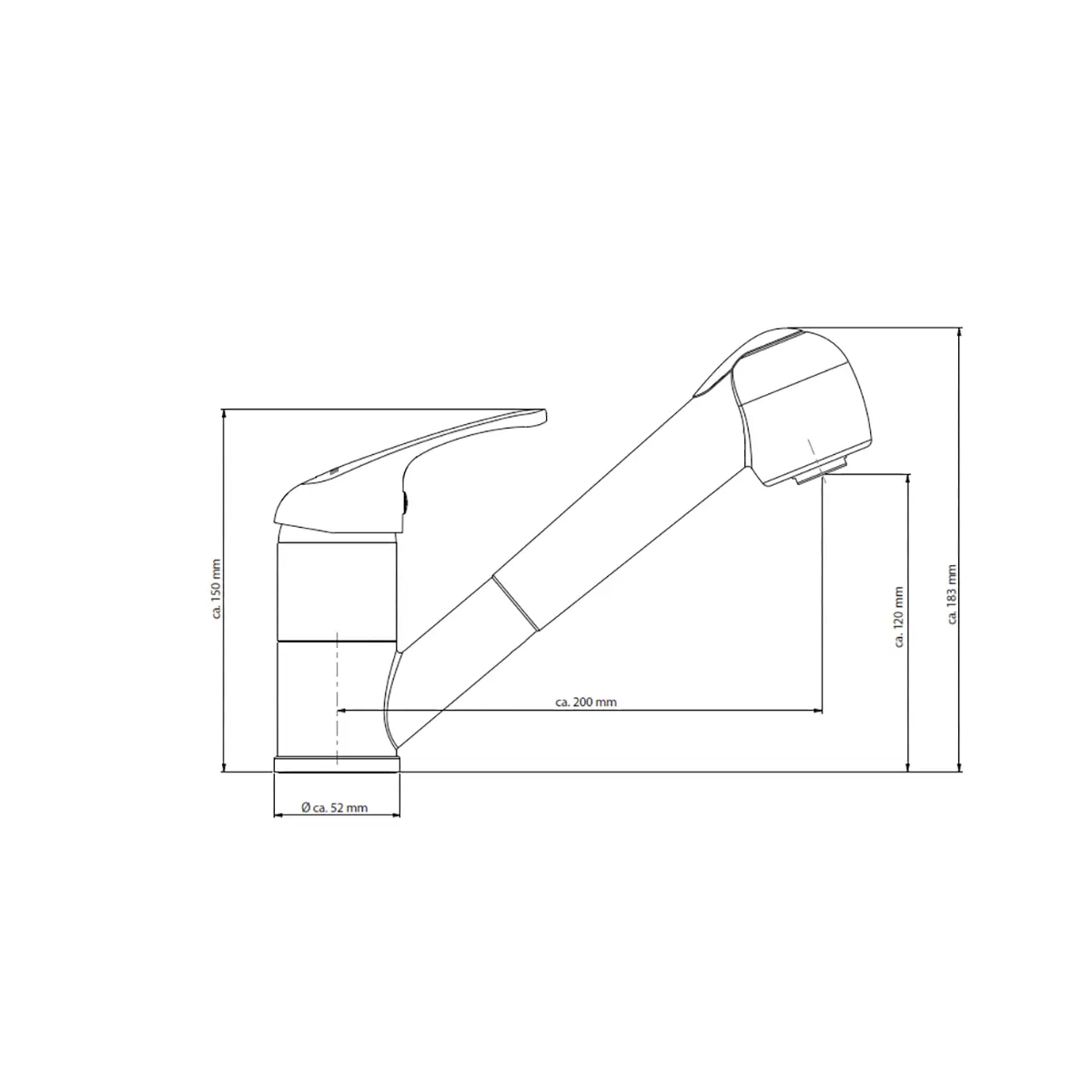 Spültischarmatur SISTANT Hamburg BEST PRICE Chrom