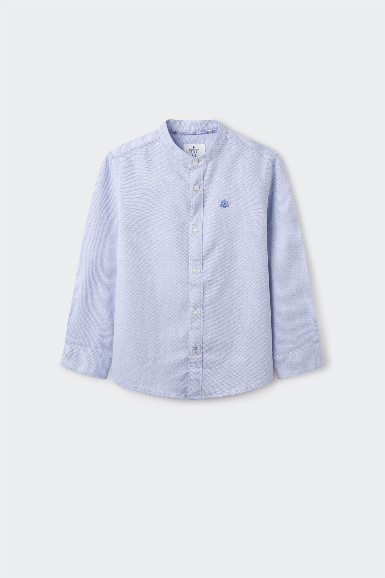 Camisa de gola Mao para meninos