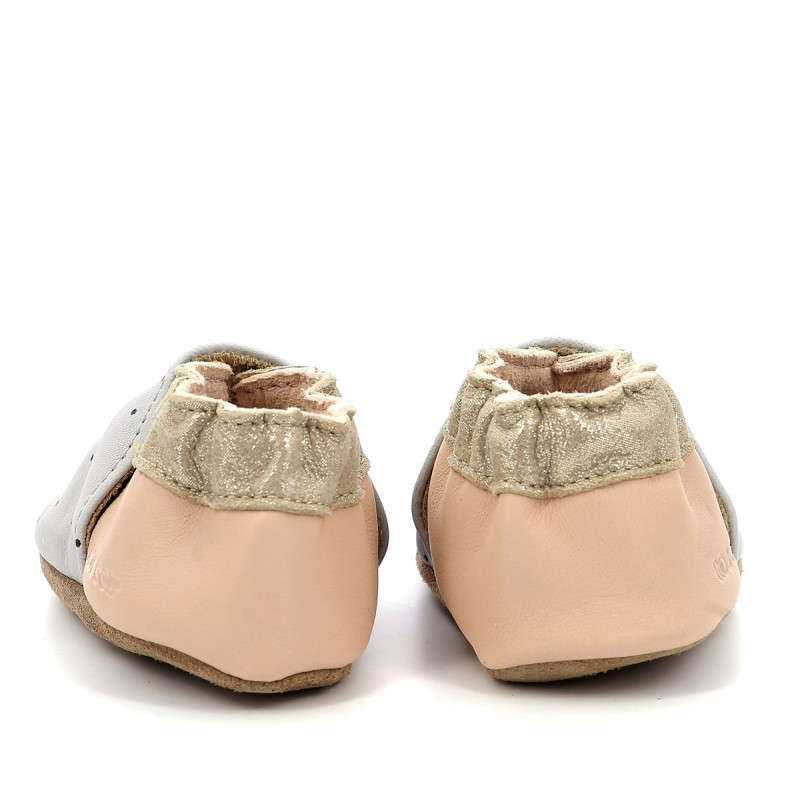 Robeez Robeez Chaussons Cute Zebra Gris Rose