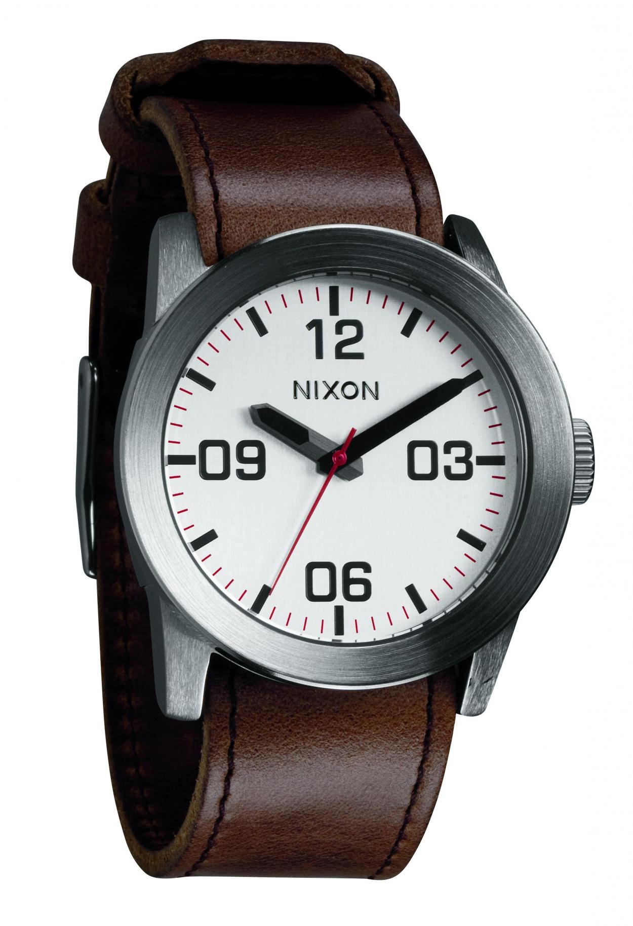 Nixon The Private Silver / Brown Herrenuhr A0491113