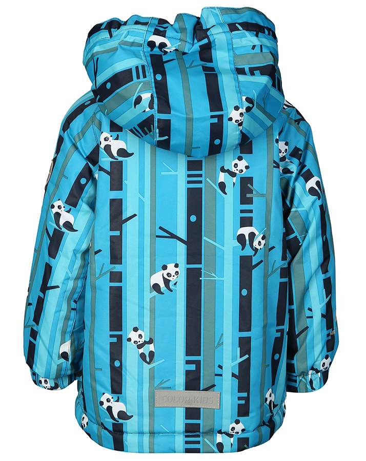 Funktionswinterjacke BAMBOO BRANCH mit abnehmbarer Kapuze in türkis