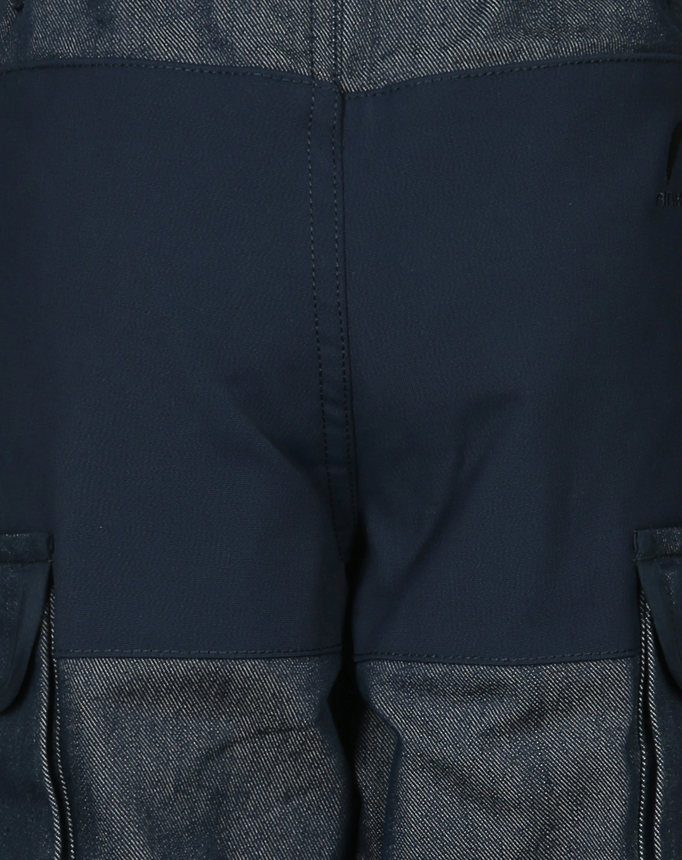 Jeans-Cargohose KELKKA verstärktem Knie in dark blue denim