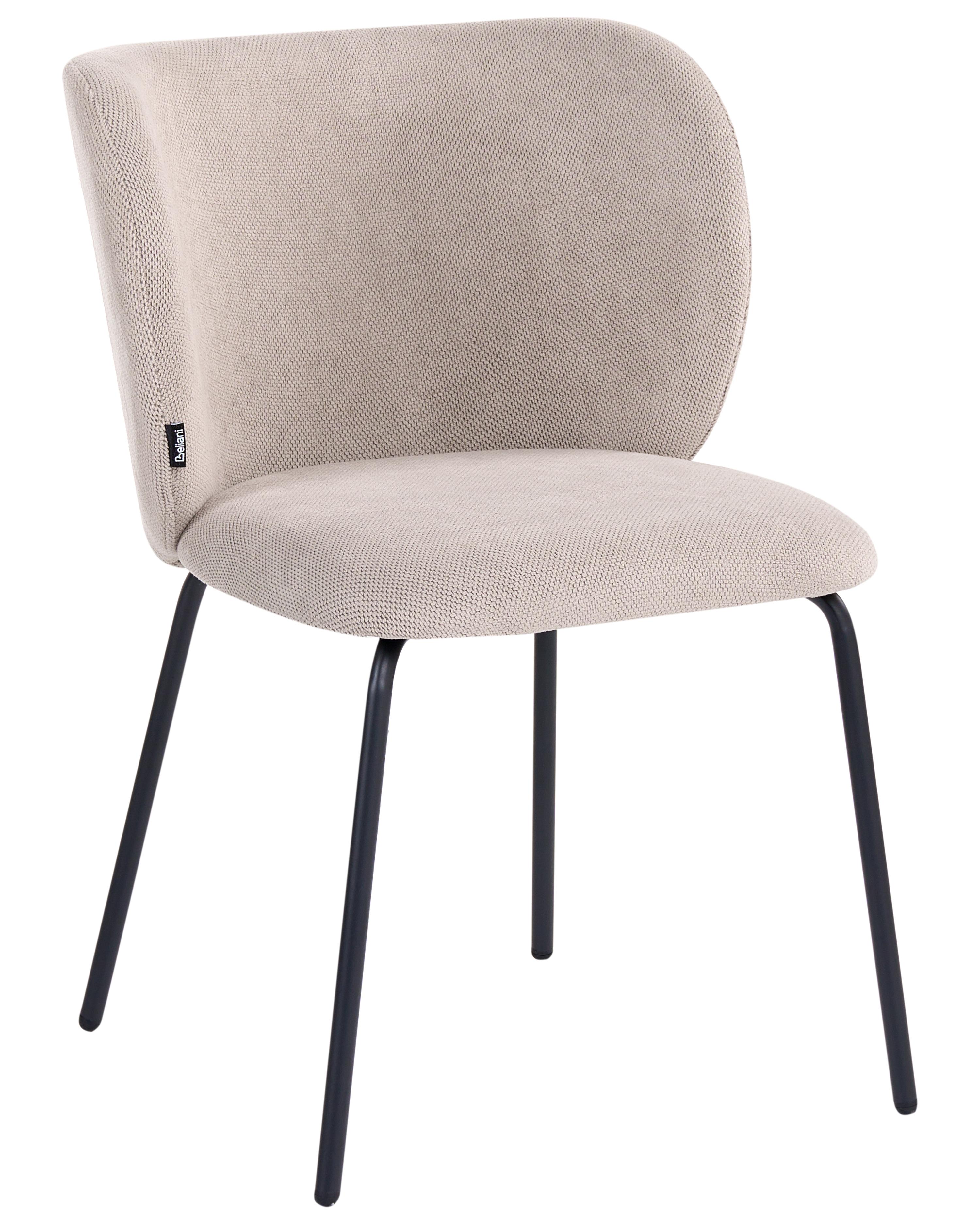 Set van 2 eetkamerstoelen CALERA Stof Taupe