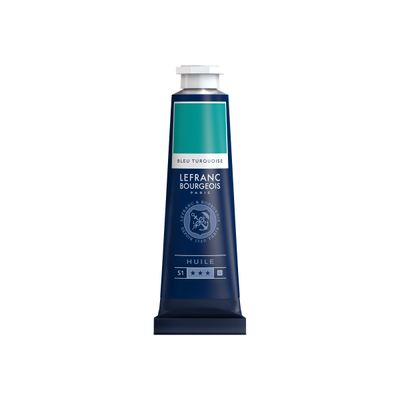 Lefranc Bourgeois - Peinture à l'huile - bleu turquoise - 40 ml