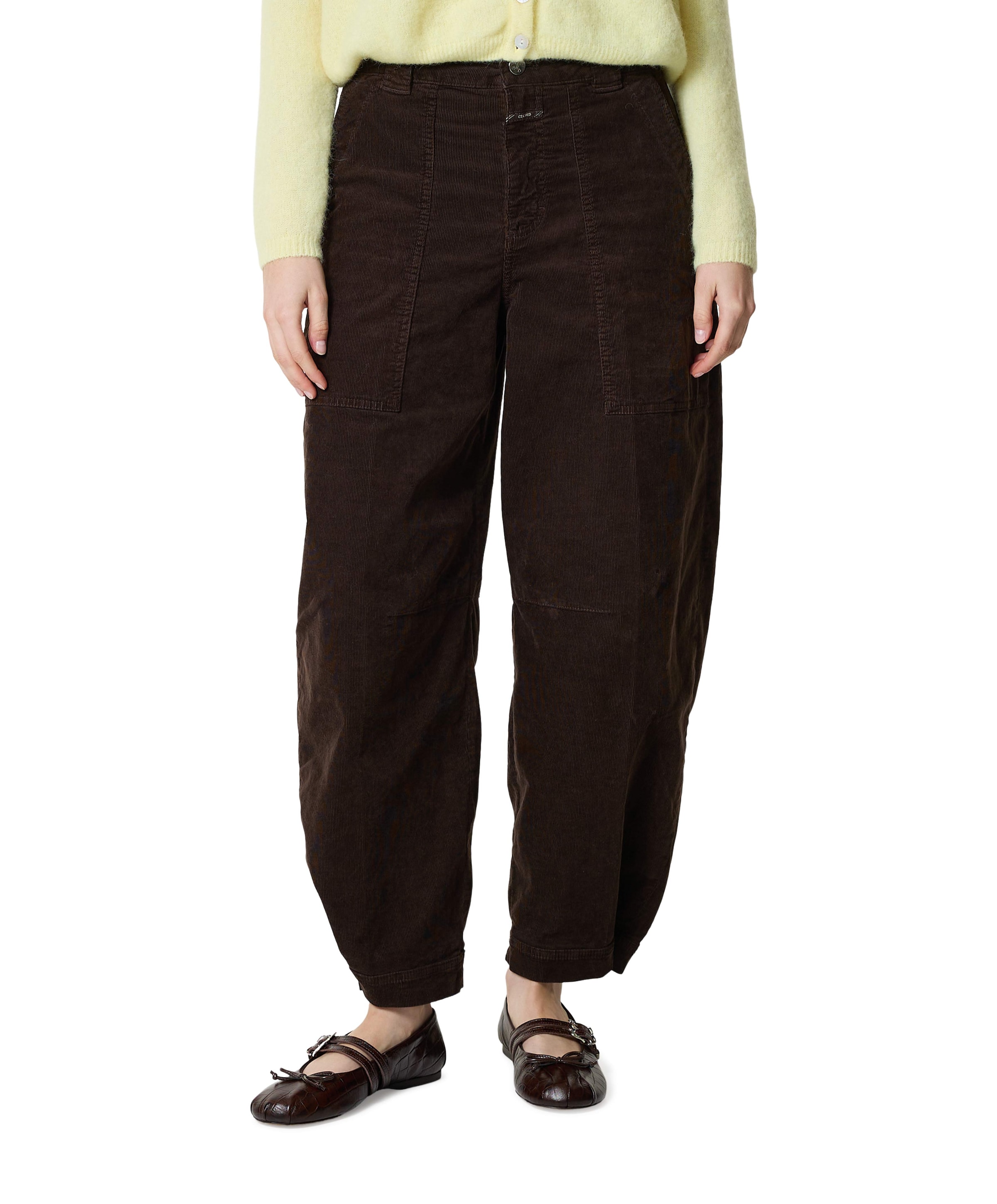 Closed Rhannon dames broek bruin