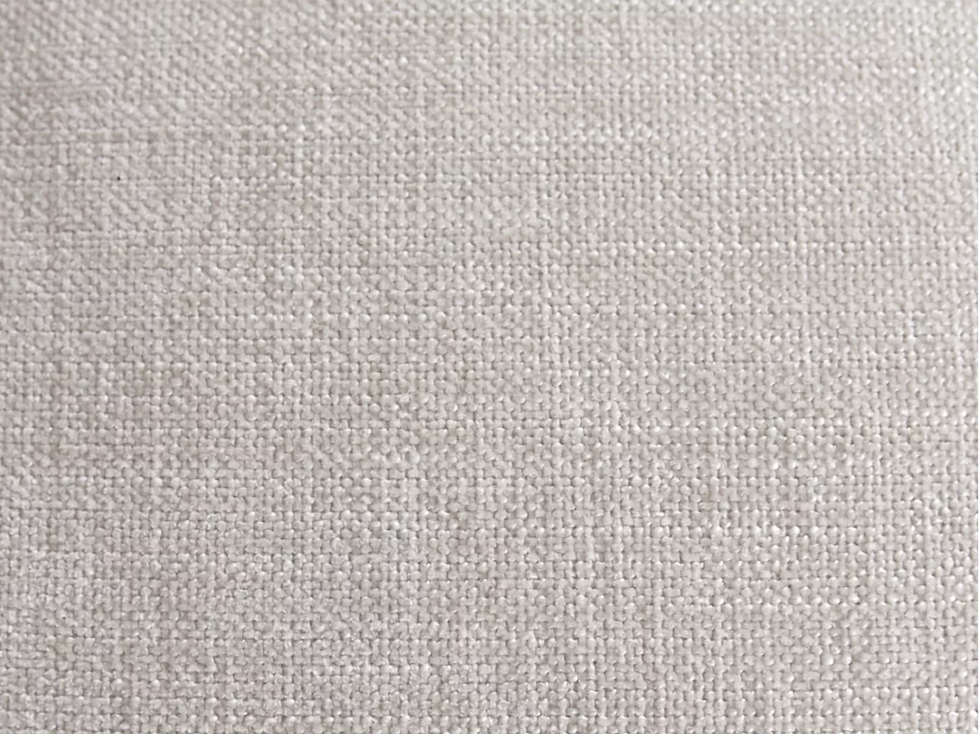 Canapé d'angle droit et pouf en tissu chiné beige DILOME de Pascal Morabito