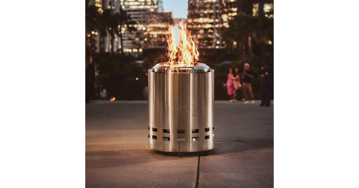 HerQsSmokeless FirePit Mighty vuurkorf  (Roestvrij staal, voor 2-4 personen)