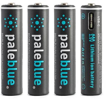 Pale Blue Li-ion Rechargeable AA Battery