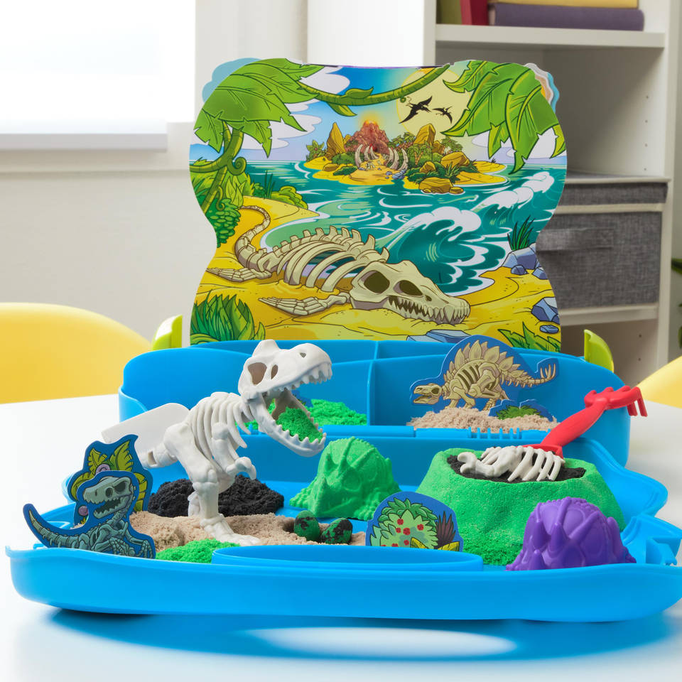 Kinetic Sand T-rex dinokoffer