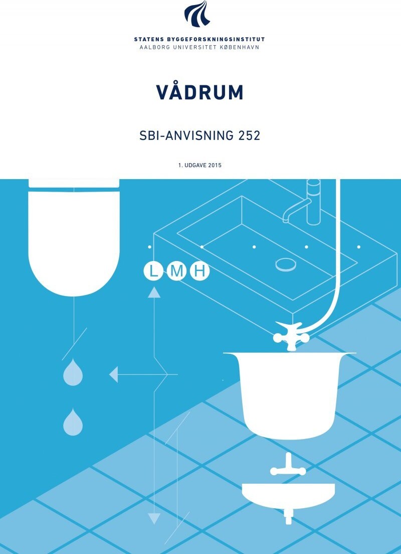 Sbi-Anvisning 252 - Vådrum - Erik Brandt - Bog