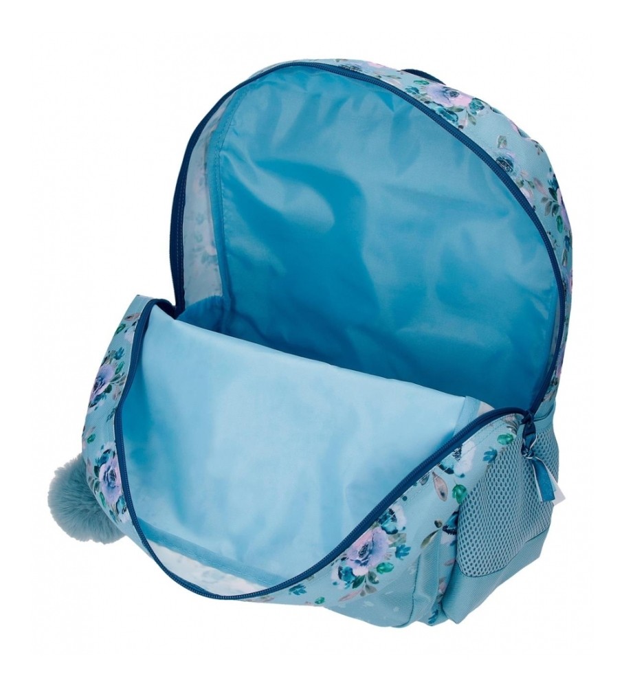 Joumma Bags Mochila MovomWild Flowers con carro azul -31x42x13xm-