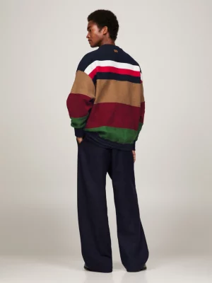 Moletom oversized listrado Tommy x Pendleton New York