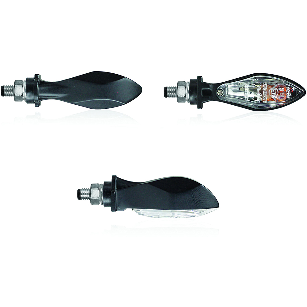 Chaft - Clignotants à Ampoules Scoop Noir / Transparent