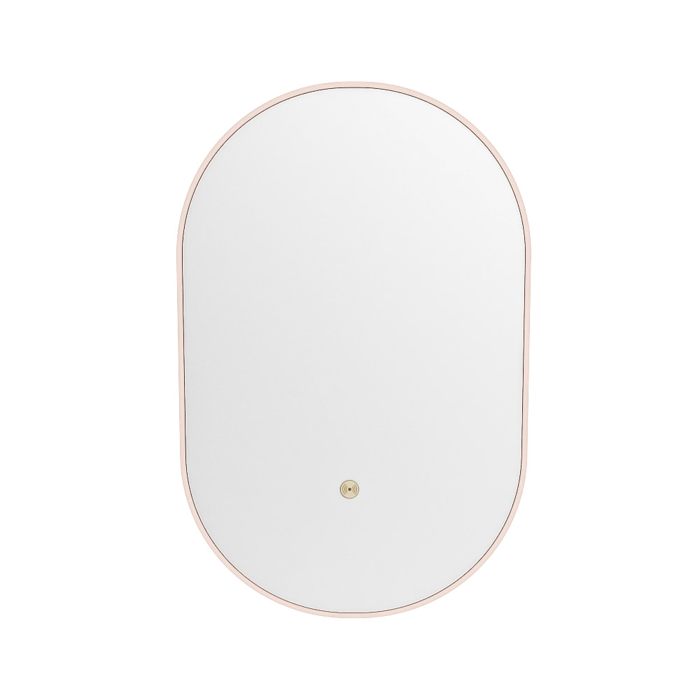 Mondiaz Glow ovale spiegel 45x90cm met verlichting rosee