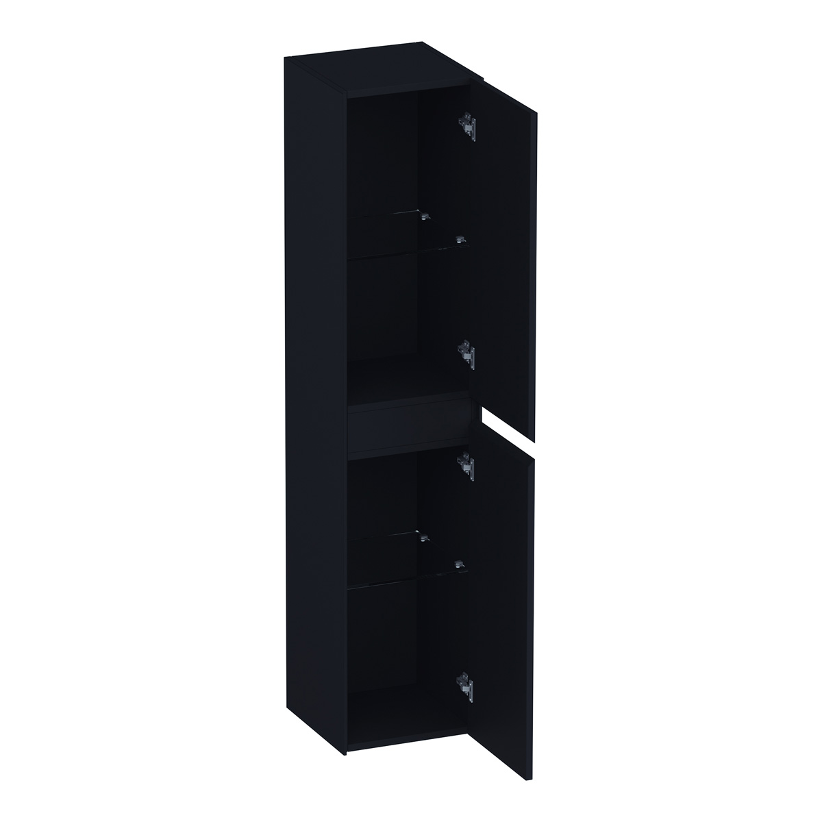 Brauer Inspire kolomkast 160cm links- of rechtsdraaiend zwart mat