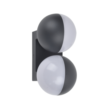 LUTEC wandlamp Looma dronkergrijs 15,6W 1600 lumen