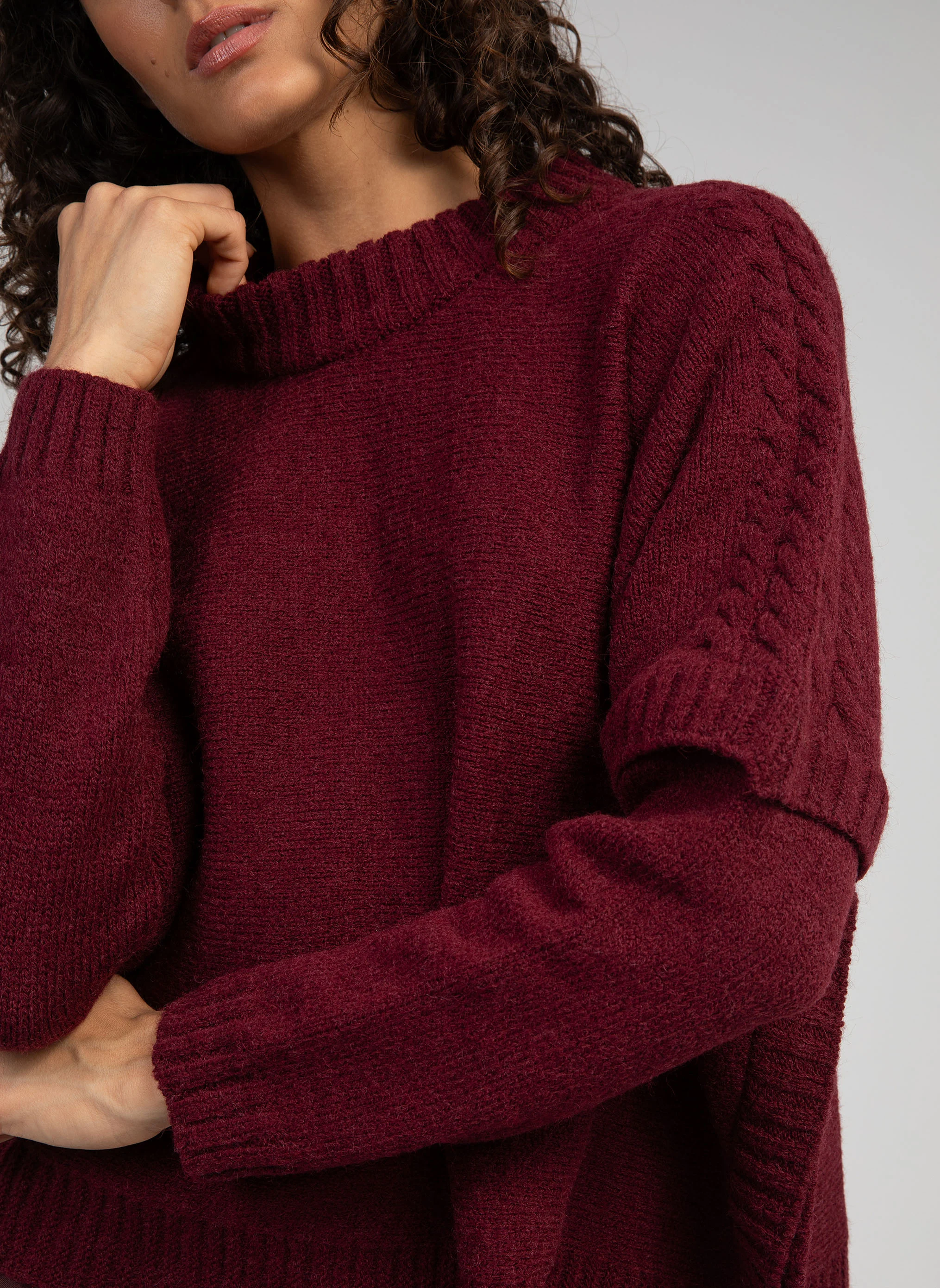VIJALI - Pull col rond | Beige