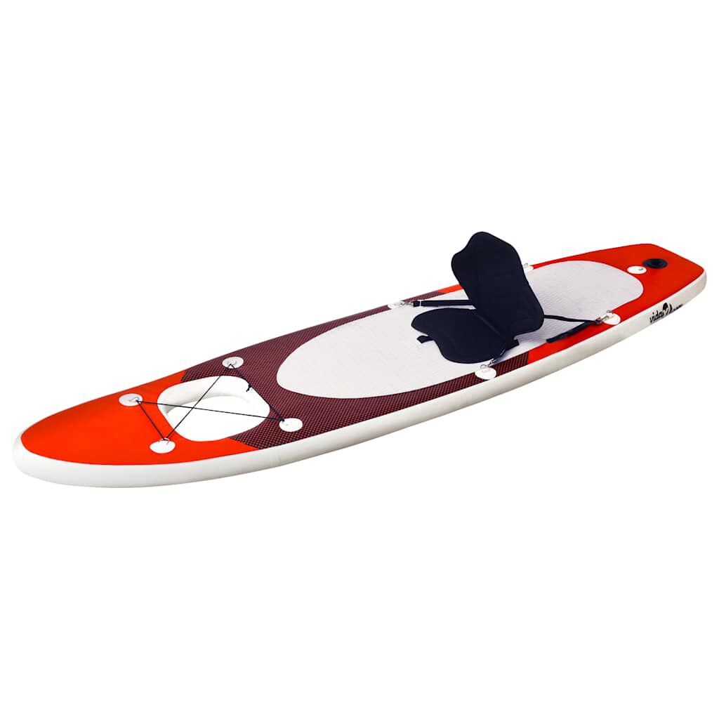 vidaXL Opblaasbaar SUP-board met accessoires, rood, 300x76x10 cm