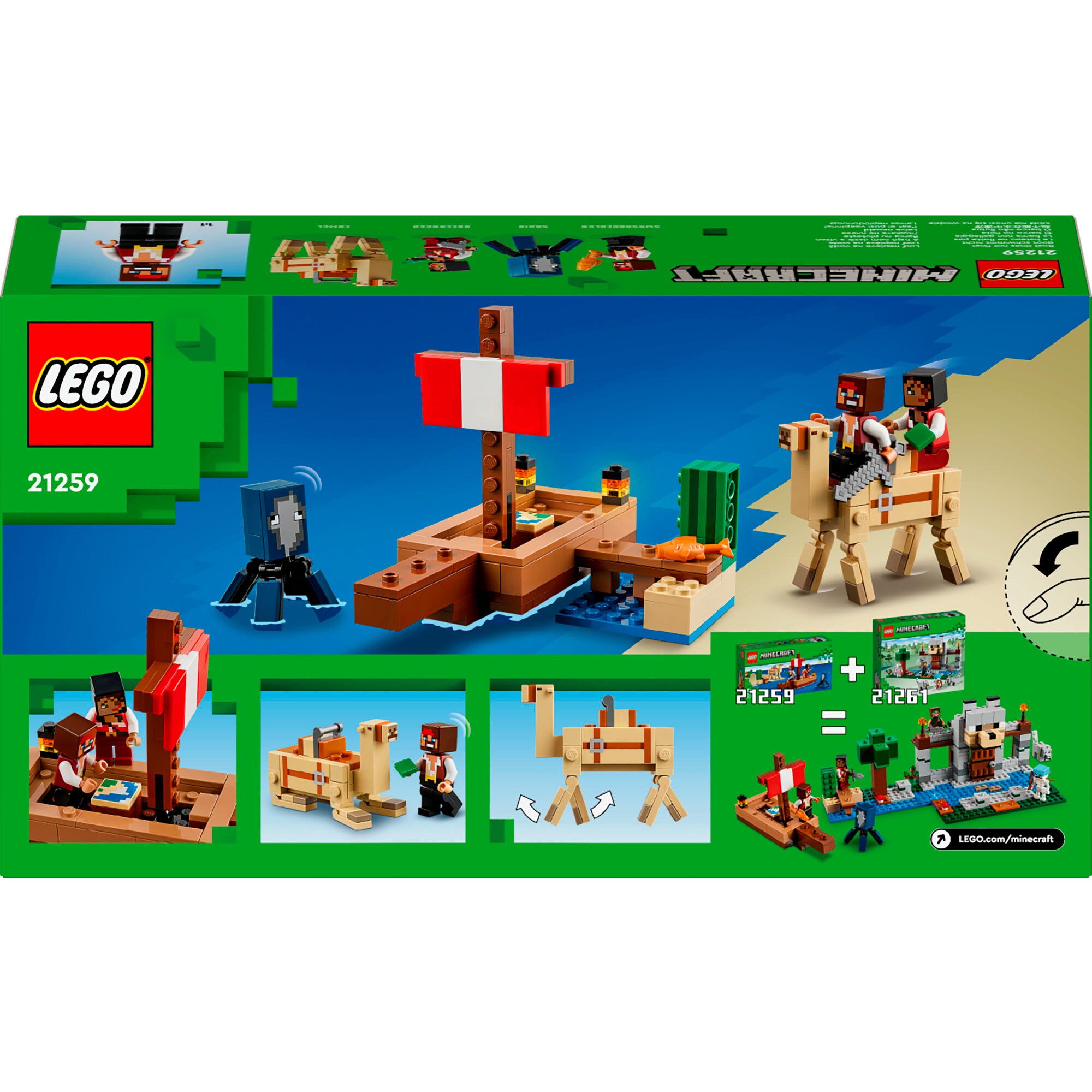 LEGO Konstruktionsspielzeug Minecraft Die Piratenschiffreise
