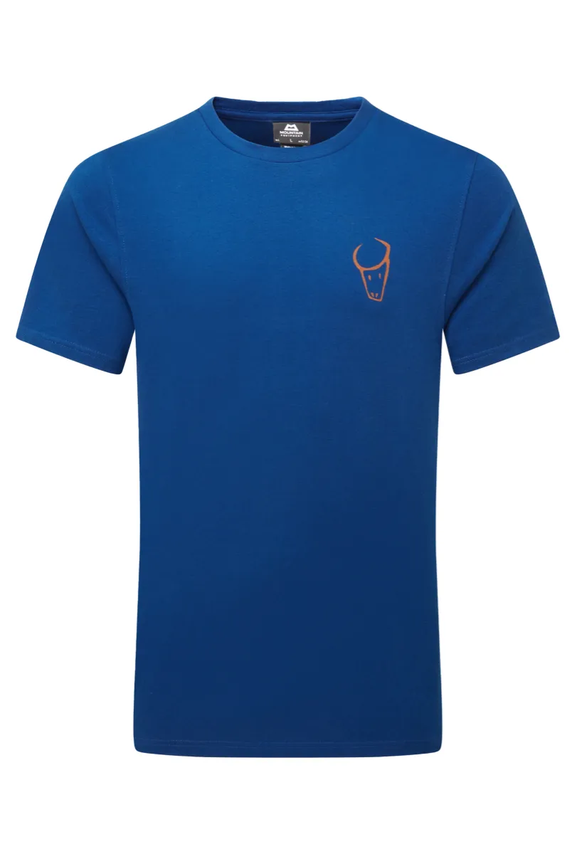 Mountain Equipment Yorik On Wire Mens Tee Admiral Blue