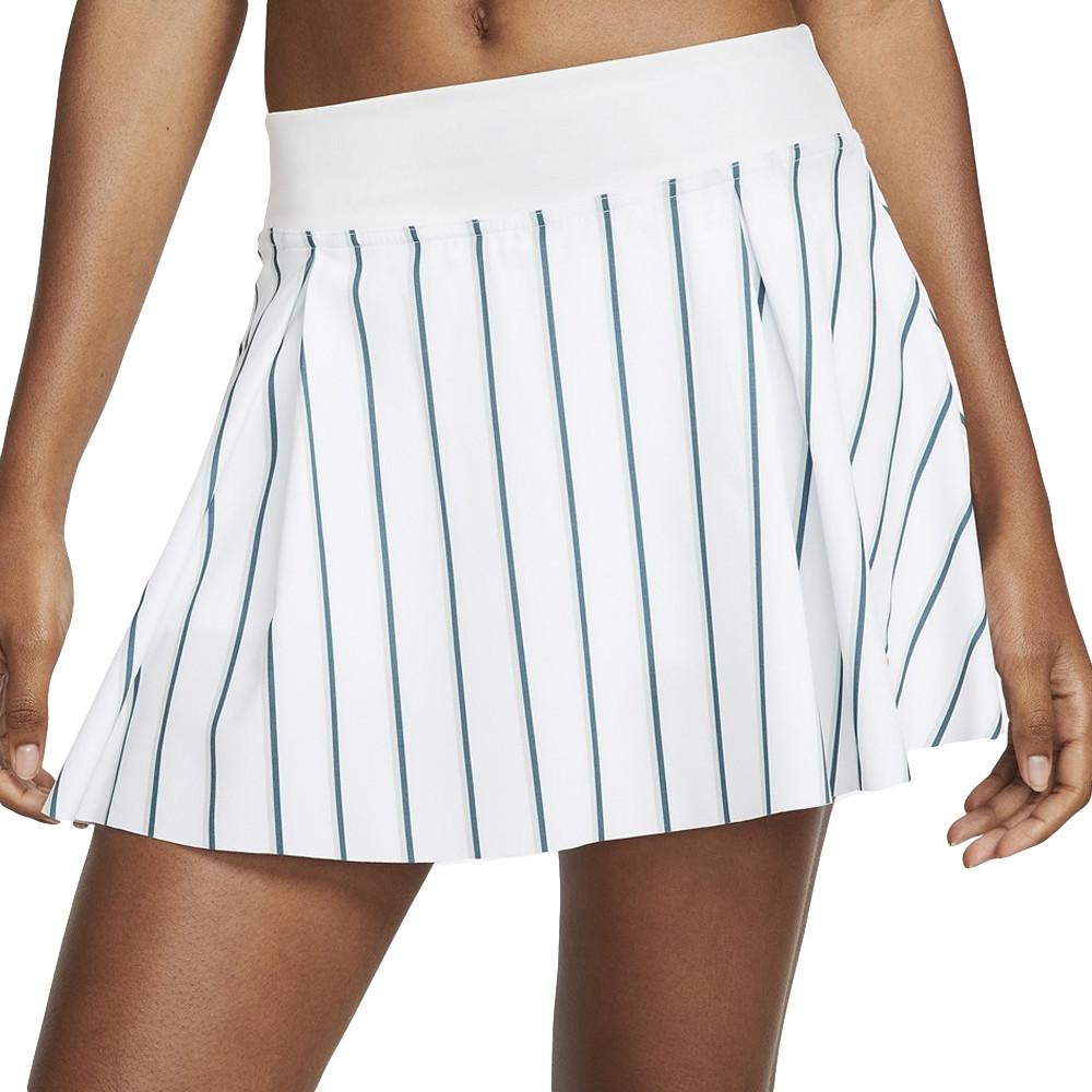 Nike Jupe Blanche/Verte Femme Nike Heritage