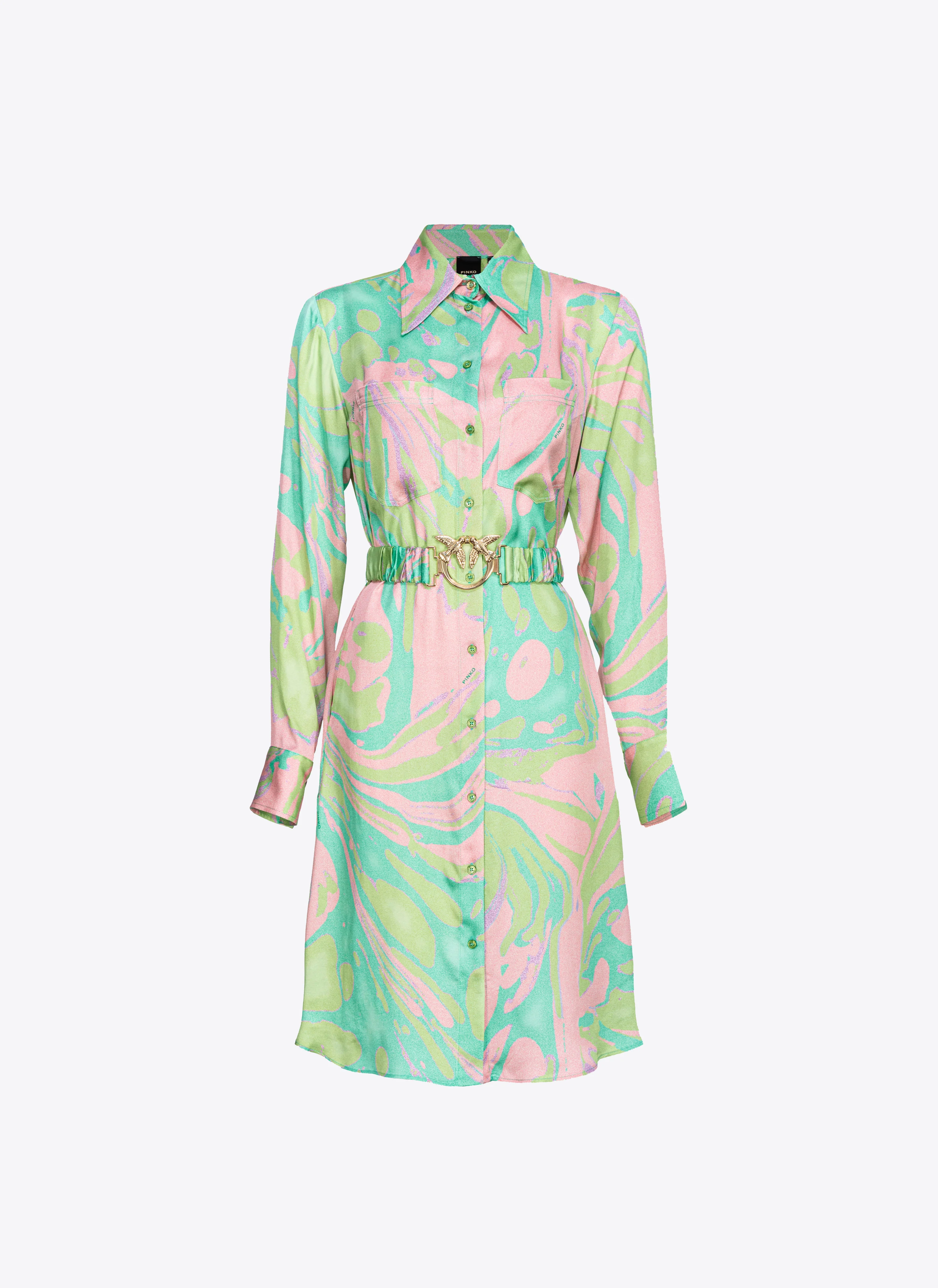 Robe chemise à imprimé splash | Multicolore