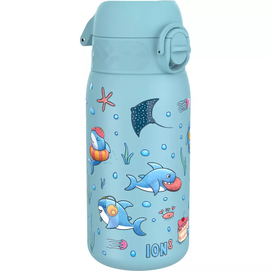 ion8 Kinder-Wasserflasche Edelstahl 400 ml hellblau