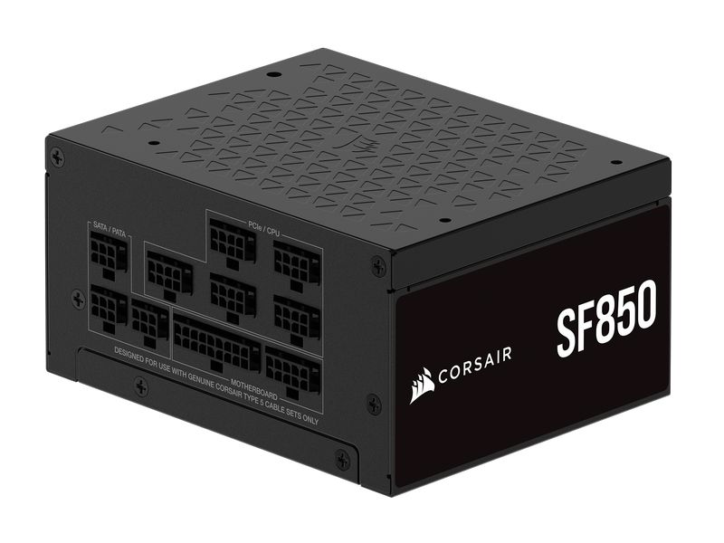 Corsair Netzteil SF850 850 W Vollmodulares SFX-Netzteil mit 80 PLUS Platinum-Zertifikat